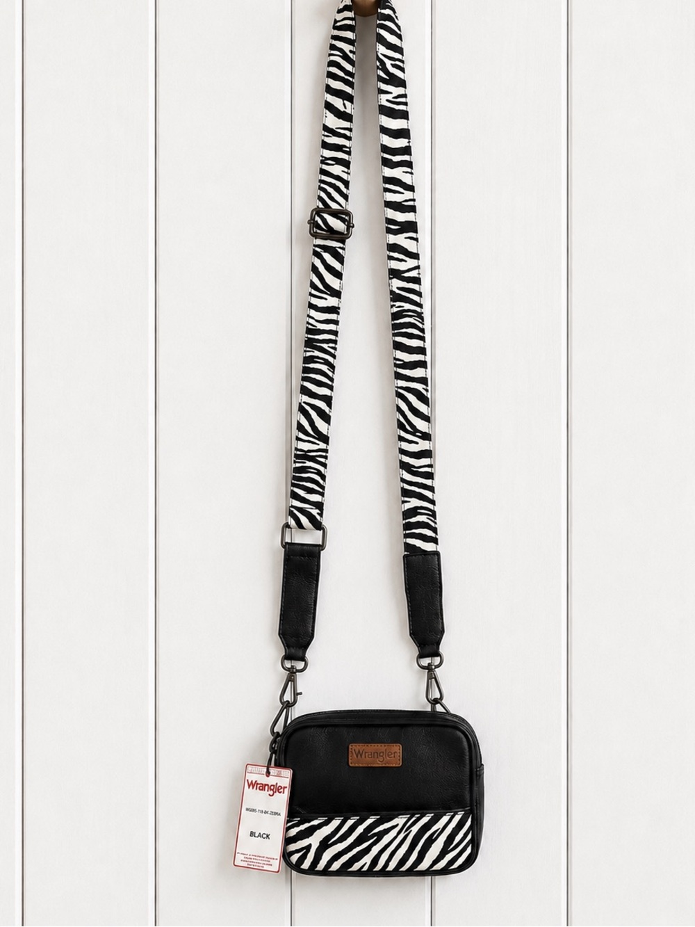 Wrangler Zebra Crossbody Bag